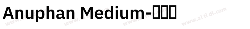 Anuphan Medium字体转换